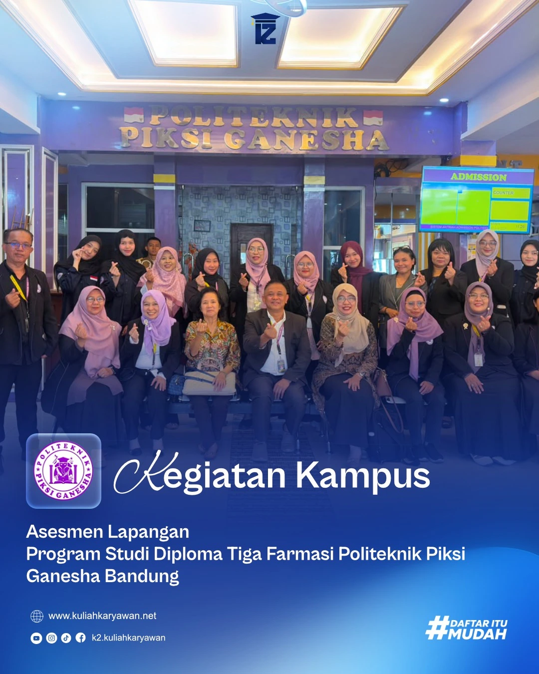 Asesmen Lapangan D3 Farmasi Politeknik Piksi Ganesha Berlangsung Selama Empat Hari